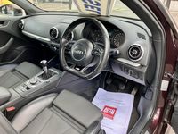 Used Audi A3 S-Line 2014 Red Hatchback