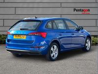 Used Skoda Scala SE 108 HP (79 kW) 2021 Blue Hatchback