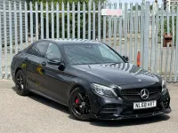Used Mercedes C300 AMG line 2018 Black Sedan
