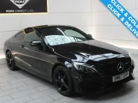 Used Mercedes C220 AMG line 2017 Black Coupe