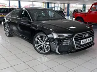 Used Audi A6 S-Line 204 HP (150 kW) 2019 Black Sedan