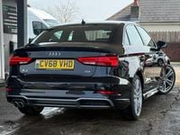 Used Audi A3 S-Line 150 HP (110 kW) 2018 Black Sedan