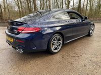 Begagnad Mercedes C43 AMG Premium Plus 2019 Blå Sportkupé