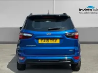 Used Ford Ecosport ST-Line 125 HP (91 kW) 2018 Lightning blue metallic/black roof SUV