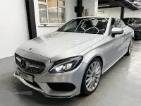 Used Mercedes C220 AMG line 2018 Silver Cabriolet