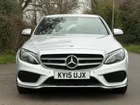 Begagnad Mercedes C220 AMG line 170 HK (125 kW) 2015 Silver Sedan