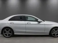 Used Mercedes C220 AMG line 170 HP (125 kW) 2018 Silver Sedan