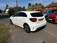 Used Mercedes A180 AMG line 109 HP (80 kW) 2016 White Hatchback
