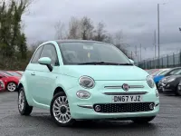 Used Fiat 500 Lounge 69 HP (50 kW) 2017 Green Hatchback