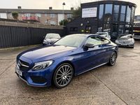 Used Mercedes C220 AMG Line Premium Plus 170 HP (125 kW) 2017 Blue Coupe