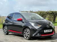 Begagnad Toyota Aygo Trend 71 HK (52 kW) 2021 Svart Halvkombi