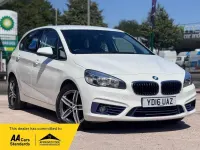 Used BMW 216 Active Tourer Sport Line 116 HP (85 kW) 2016 White MPV