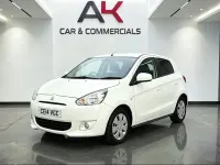 Used Mitsubishi Mirage 2014 White Hatchback