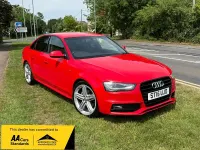 Used Audi A4 Black Edition 150 HP (110 kW) 2015 Red Sedan