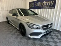 Used Mercedes CLA220 AMG line 177 HP (130 kW) 2018 Silver Coupe