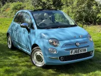 Second-hand Fiat 500 69 CP (50 kW) 2018 Albastru Cabrio