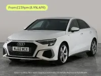 Used Audi A3 S-Line 110 HP (80 kW) 2022 White Sedan