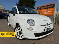 Used Fiat 500 Pop 2012 White Cabriolet