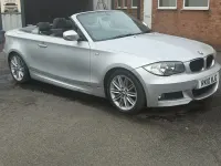 Begagnad BMW 118 Cabriolet M Sport 2010 Silver Cab