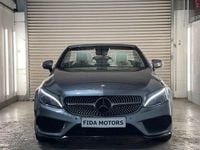 Used Mercedes C220 AMG line 170 HP (125 kW) 2017 Grey Cabriolet