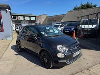 Used Fiat 500 Lounge 69 HP (50 kW) 2016 Black Cabriolet