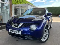 Used Nissan Juke N-Connecta 110 HP (80 kW) 2016 Ink blue SUV