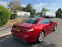 Used Mercedes SL500 AMG 448 HP (329 kW) 2015 Hyacinth red metallic Cabriolet