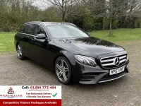Used Mercedes E220 AMG line 194 HP (142 kW) 2017 Black Estate