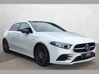 Used Mercedes A200 Exclusive 150 HP (110 kW) 2021 White Hatchback