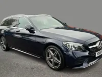 Usado Mercedes C200 AMG Line Premium Plus 184 HP (135 kW) 2019 Azul Carrinha