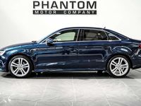 Used Audi A3 S-line plus 150 HP (110 kW) 2017 Blue Sedan