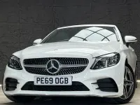 Usado Mercedes C220 AMG line 194 HP (142 kW) 2019 Branco Cabrios