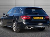 Used Mercedes C220 AMG line 194 HP (142 kW) 2019 Obsidian black Estate