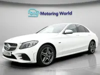 Used Mercedes C300e AMG line 320 HP (235 kW) 2021 White Sedan