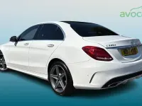 Used Mercedes C220 AMG Line Premium Plus 2017 White Sedan
