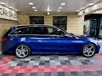 Used Mercedes C220 AMG line 168 HP (123 kW) 2018 Blue Estate