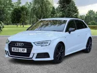 Used Audi A3 Sportback Black Edition 116 HP (85 kW) 2018 White Hatchback