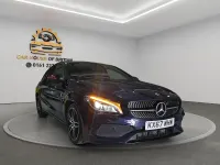 Used Mercedes CLA220 Shooting Brake AMG line 177 HP (130 kW) 2017 Blue Estate