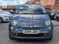 Used Fiat 500 Lounge 85 HP (62 kW) 2014 Blue Cabriolet