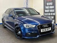 Begagnad Audi A3 S-Line 184 HK (135 kW) 2016 Blå Sedan
