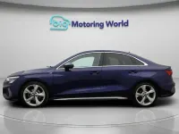 Begagnad Audi A3 S-Line 150 HK (110 kW) 2022 Blå Sedan