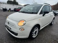 Used Fiat 500 Pop 69 HP (50 kW) 2009 White Cabriolet