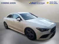 Used Mercedes CLA200 AMG line 163 HP (119 kW) 2020 White Coupe