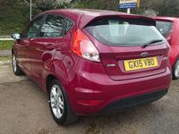 Used Ford Fiesta Zetec 2015 Red Hatchback