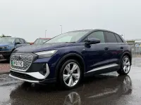Used Audi Q4 e-tron S-Line 125 kW (170 HP) 2021 Blue SUV