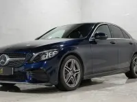 Used Mercedes C300 AMG line 258 HP (189 kW) 2019 Blue Sedan