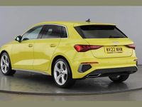Used Audi A3 S-Line 150 HP (110 kW) 2022 Yellow Sedan