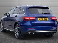 Used Mercedes GLC250 AMG Line Premium 204 HP (150 kW) 2018 Brilliant blue Estate