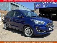 Used Ford Ka Plus Zetec 85 HP (62 kW) 2018 Blue Hatchback