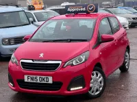 Begagnad Peugeot 108 Active 68 HK (50 kW) 2015 Röd Halvkombi